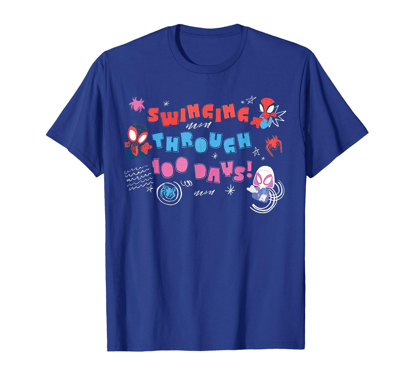 Marvel Spider-Man & Friends 100 Days of School 100th Day T-Shirt