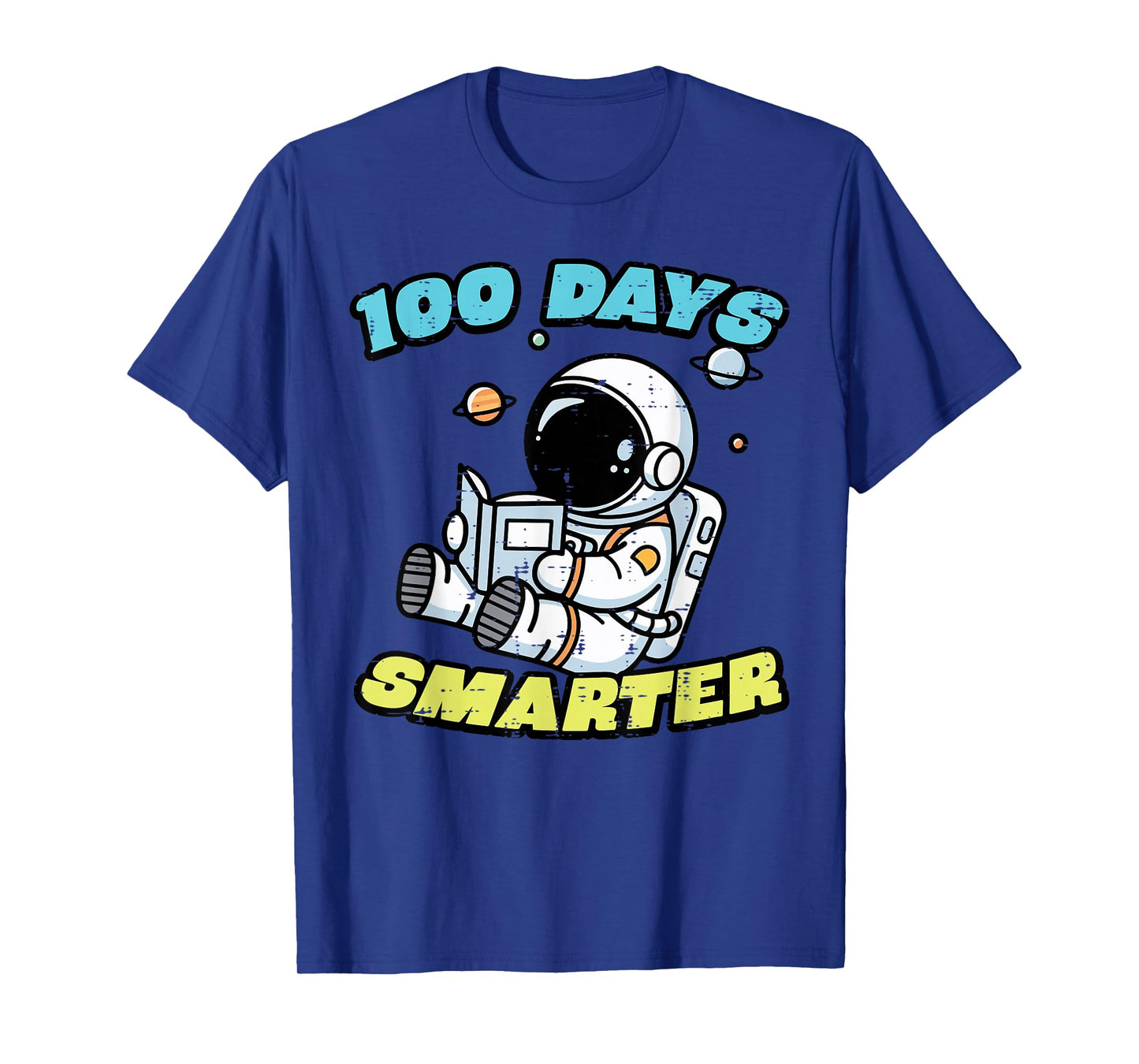 100th Day of School Astronaut 100 Days Smarter Boys Kids T-Shirt
