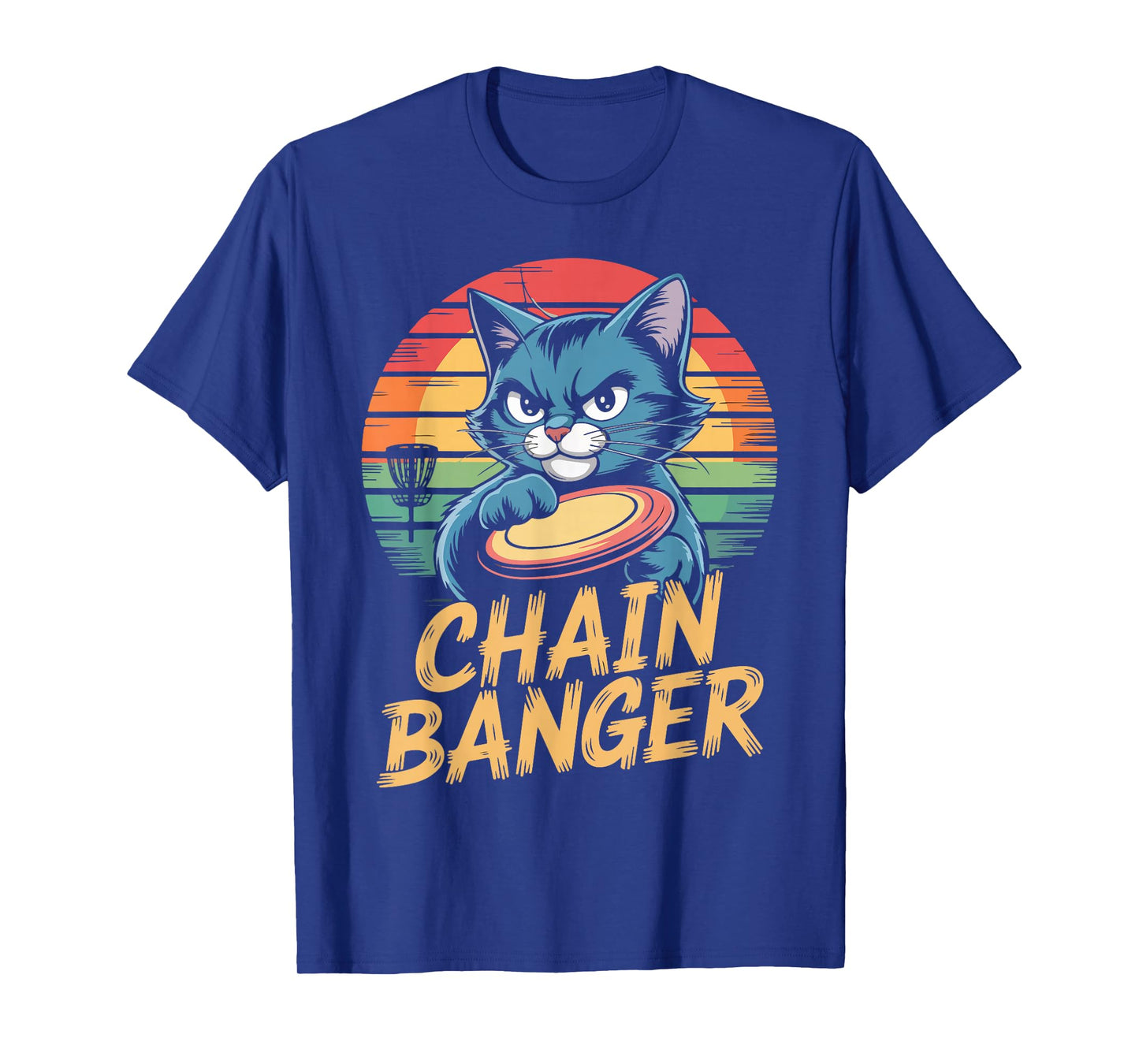 Chain Banger Disc Golf Cat Humor T-Shirt