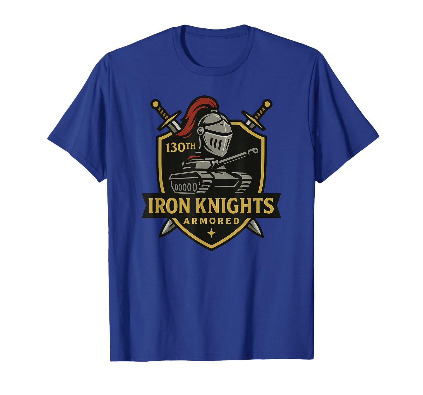 Iron Knights Armored – 130th Tank Battalion Emblem Fictional T-Shirt