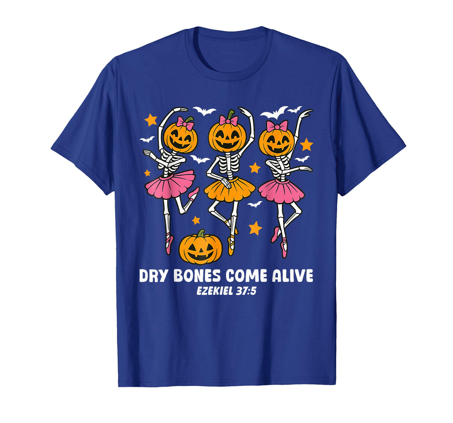 Dancing Skeleton Dry Bones Come Alive Christian Halloween T-Shirt
