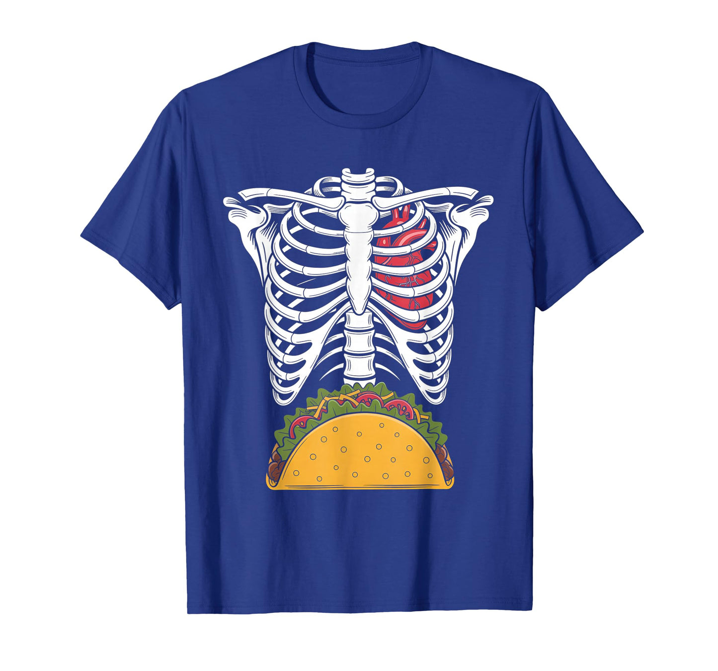 Halloween Dad Skeleton Taco Belly Funny Pregnancy Couple Men T-Shirt