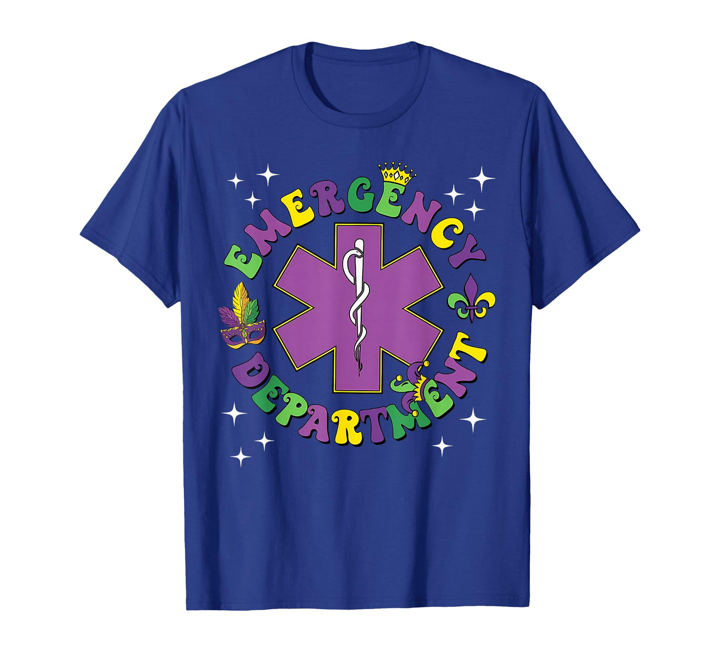 Mardi Gras Emergency Department Nurse New Orleans Nursing T-Shirt