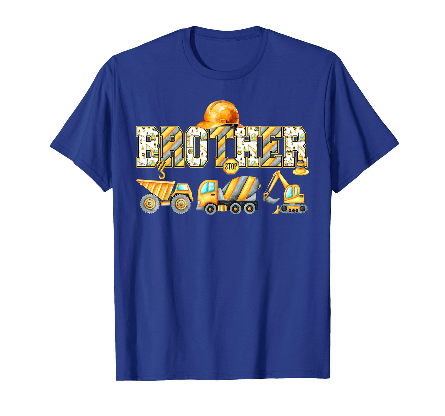 Funny Brother Construction Excavator Kids Matching Family T-Shirt