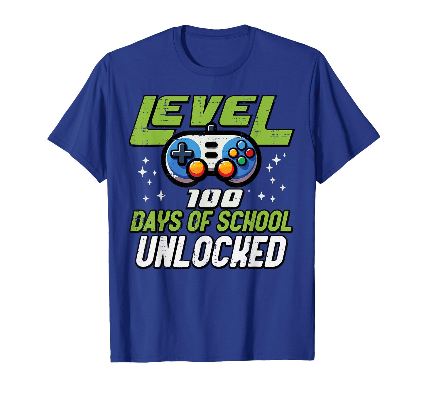 Level 100 Days of School Unlocked Gaming 100th Day Boys Kids T-Shirt