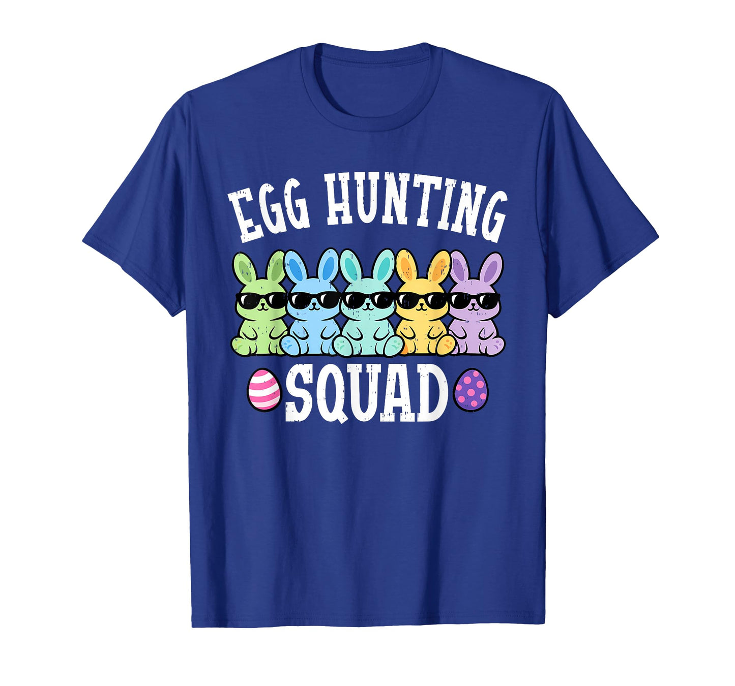 Kids Easter Bunny Squad Egg Hunting Easter Kids Boys Girls T-Shirt