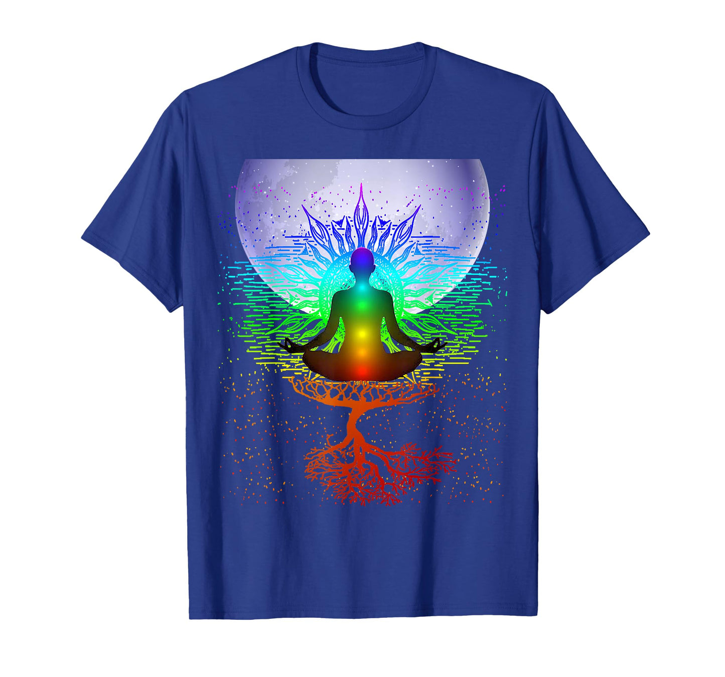 Chakra Meditation Moon Tree of Life T-Shirt