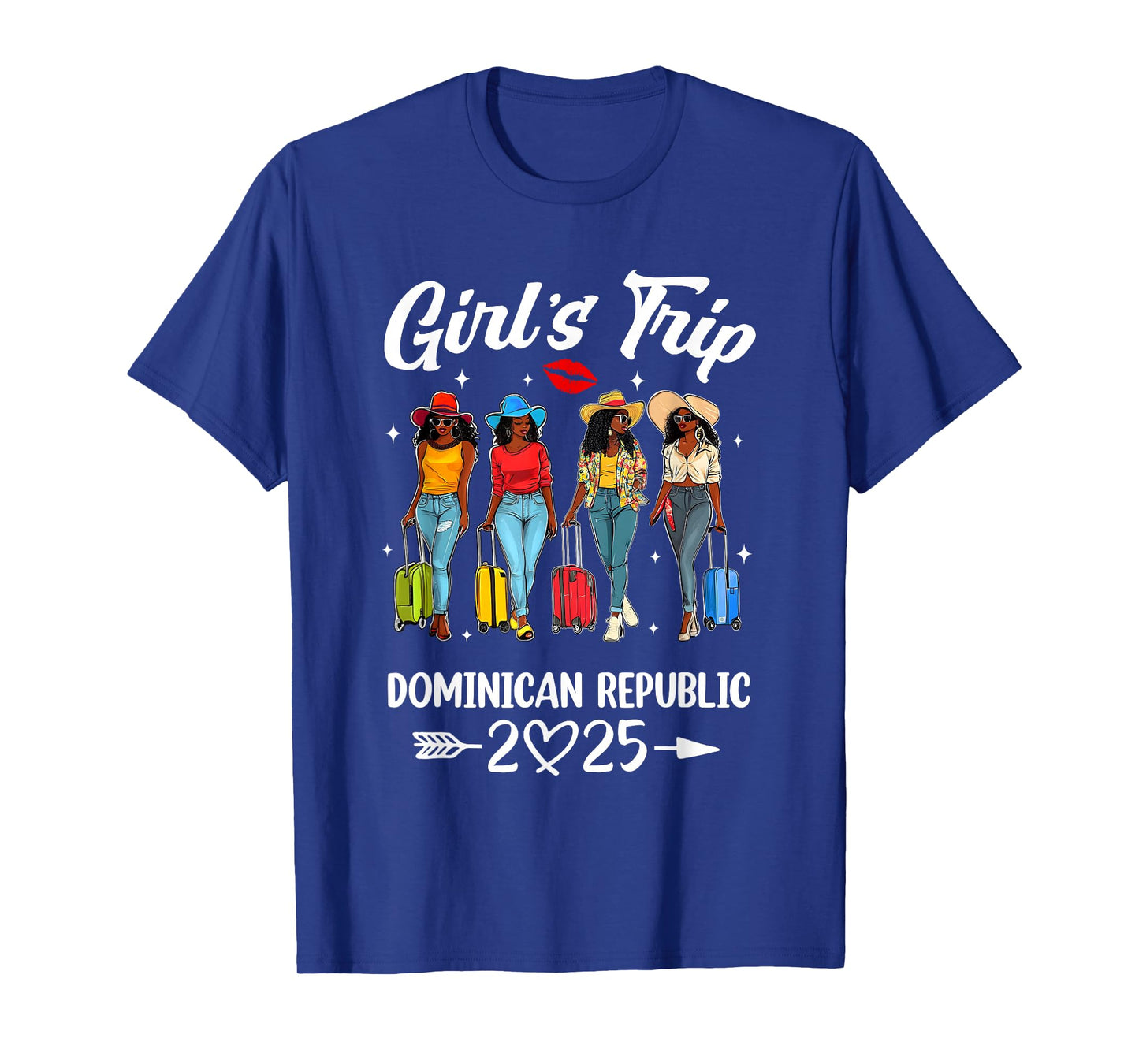 Dominican Republic Girls Trip 2025 Birthday Squad Women T-Shirt