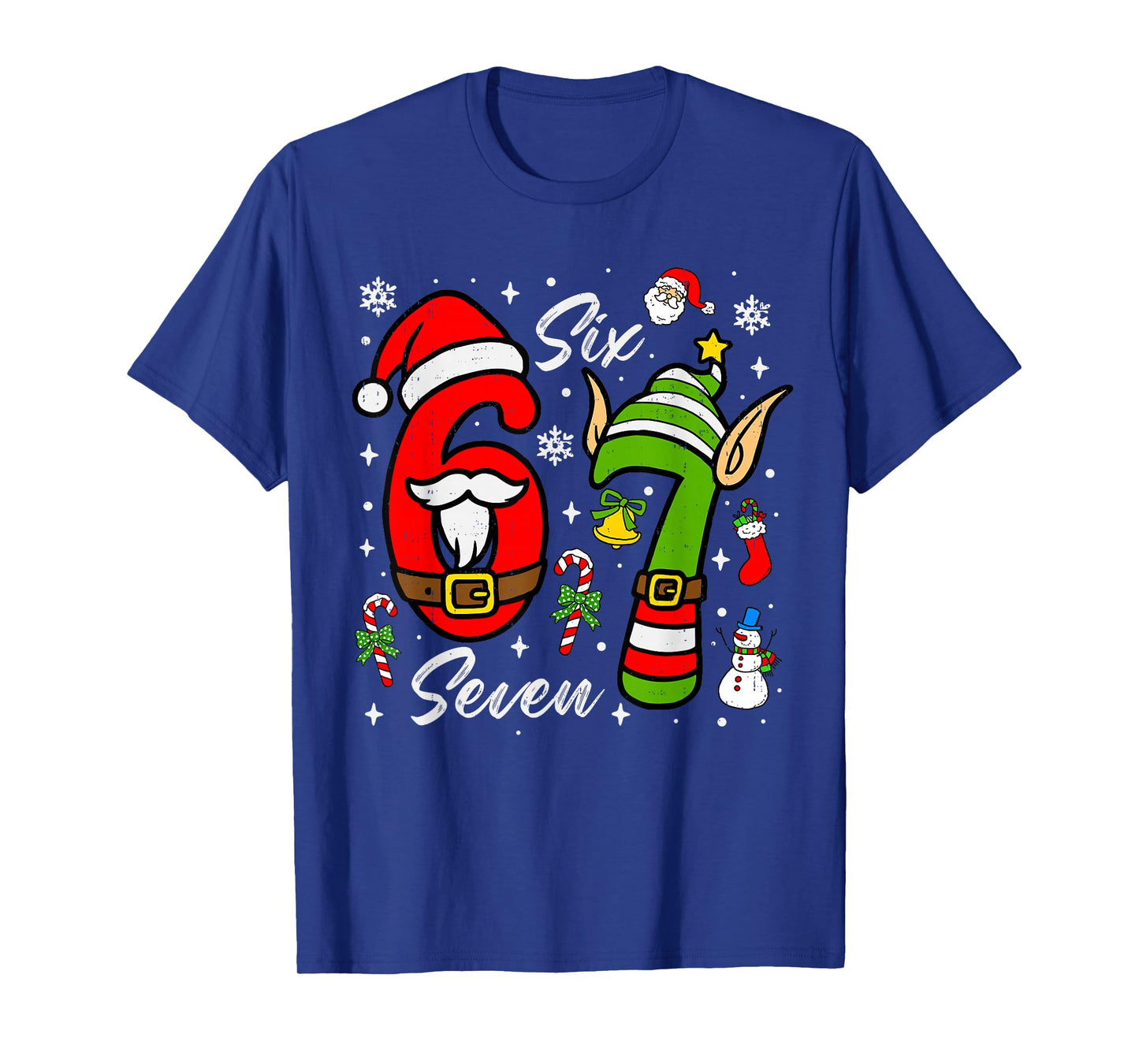 67 Christmas Funny 6 7 Meme Six Seven Xmas Boys Kids Youth T-Shirt