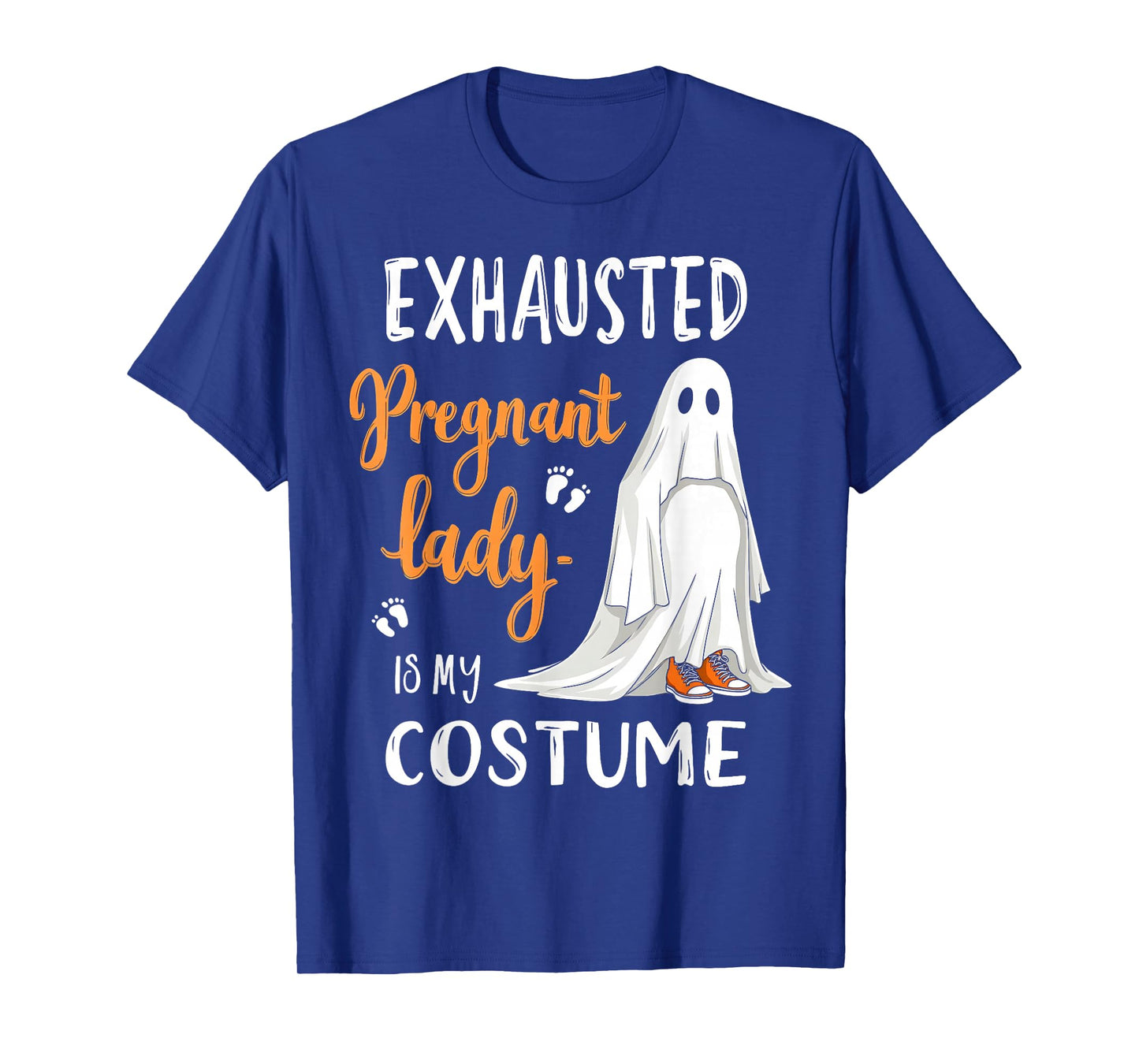 Exhausted Pregnant Lady Costume Funny Spooky Pregnancy T-Shirt