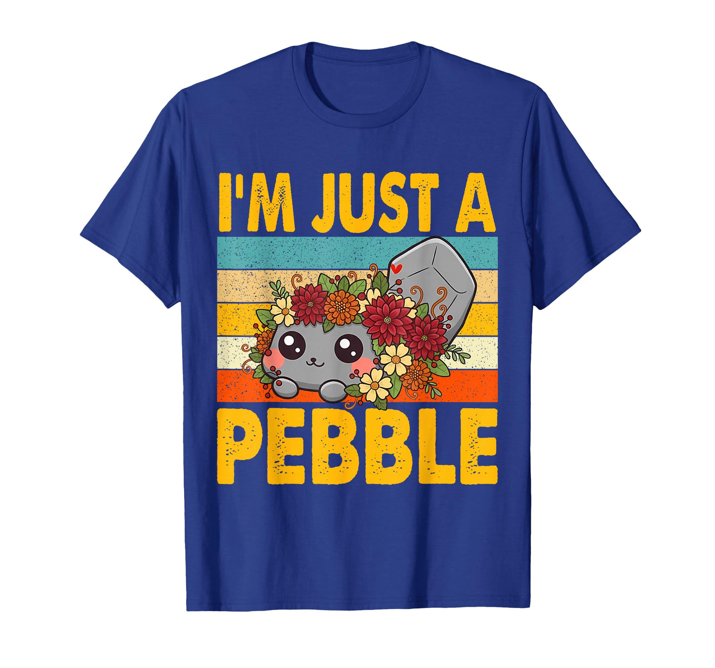 Retro I'm Just A Pebble Funny Pebble Cute Dog Men Women Kids T-Shirt
