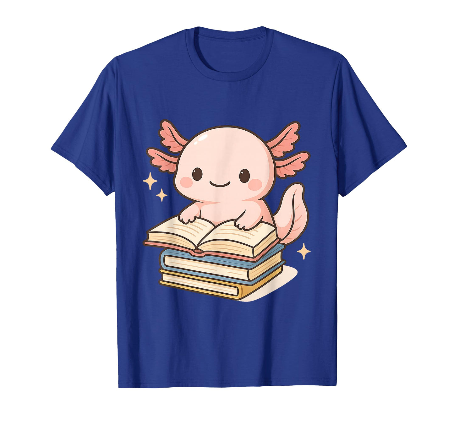 Cute Axolotl Reading Books Shirt Kawaii Axolotl Lover T-Shirt