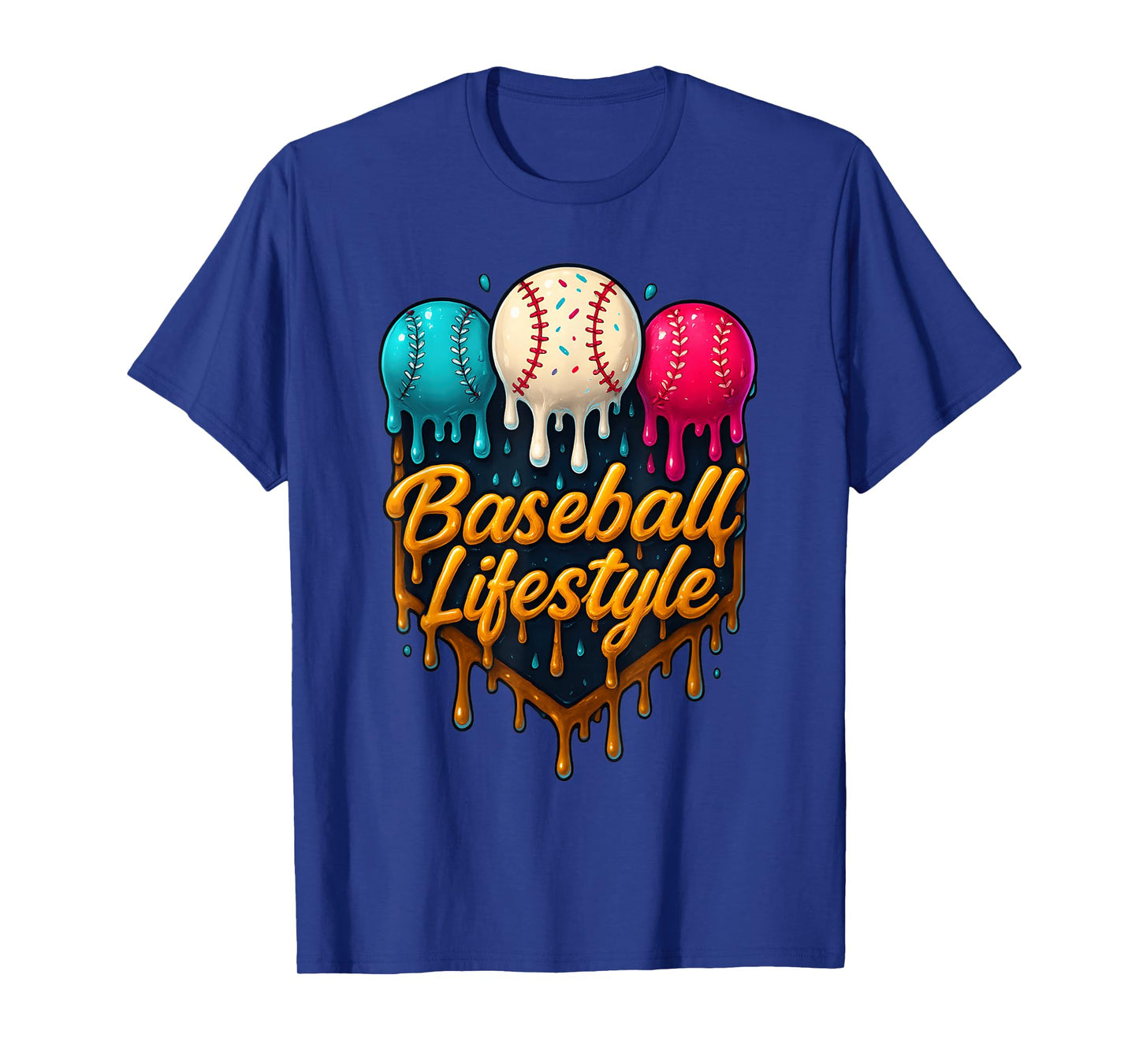 Baseball Life Style 101 Apparel Youth Drip Baseball Boys Kid T-Shirt