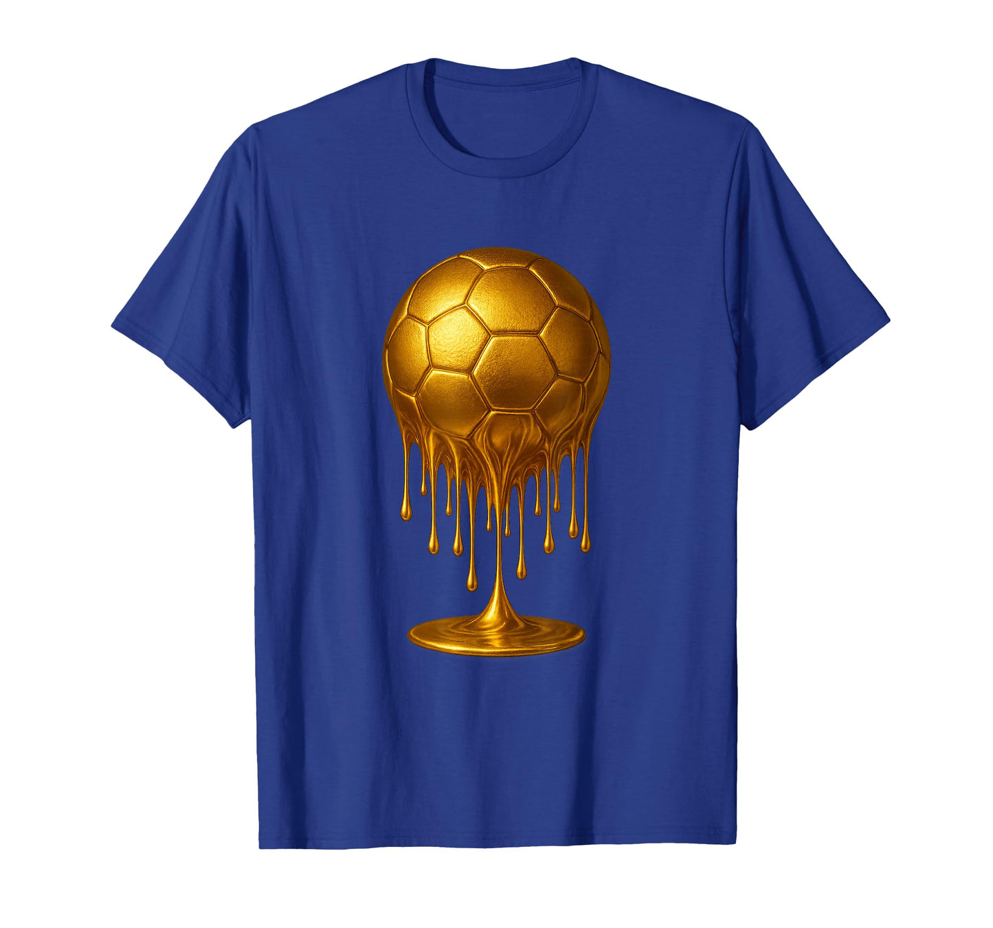 Dripping Gold Drip Soccer Game Day Player Coach Baller T-Shirt