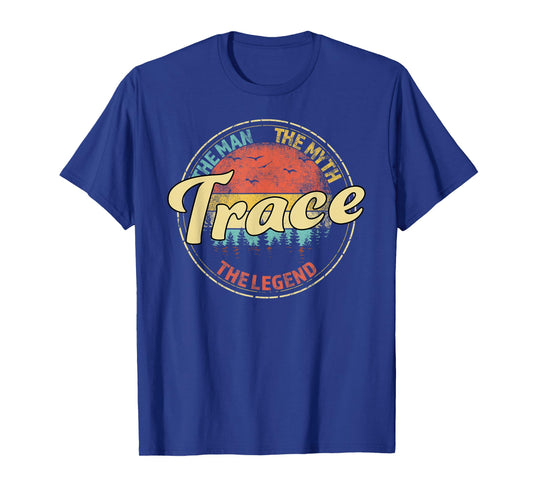 Trace The Man The Myth The Legend Personalized Name T-Shirt