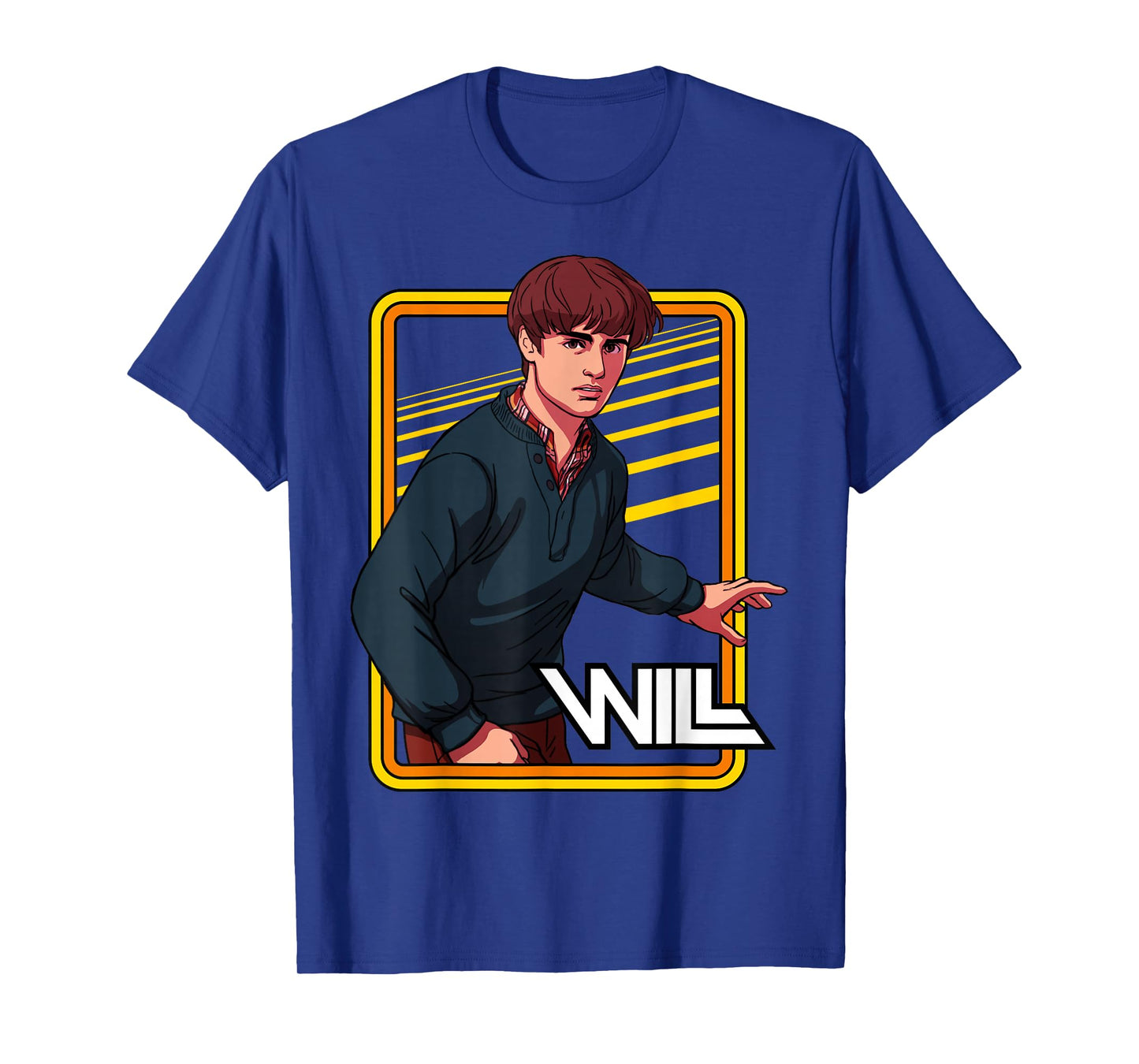 Stranger Things Will Byers Neon Frame Character Portrait T-Shirt