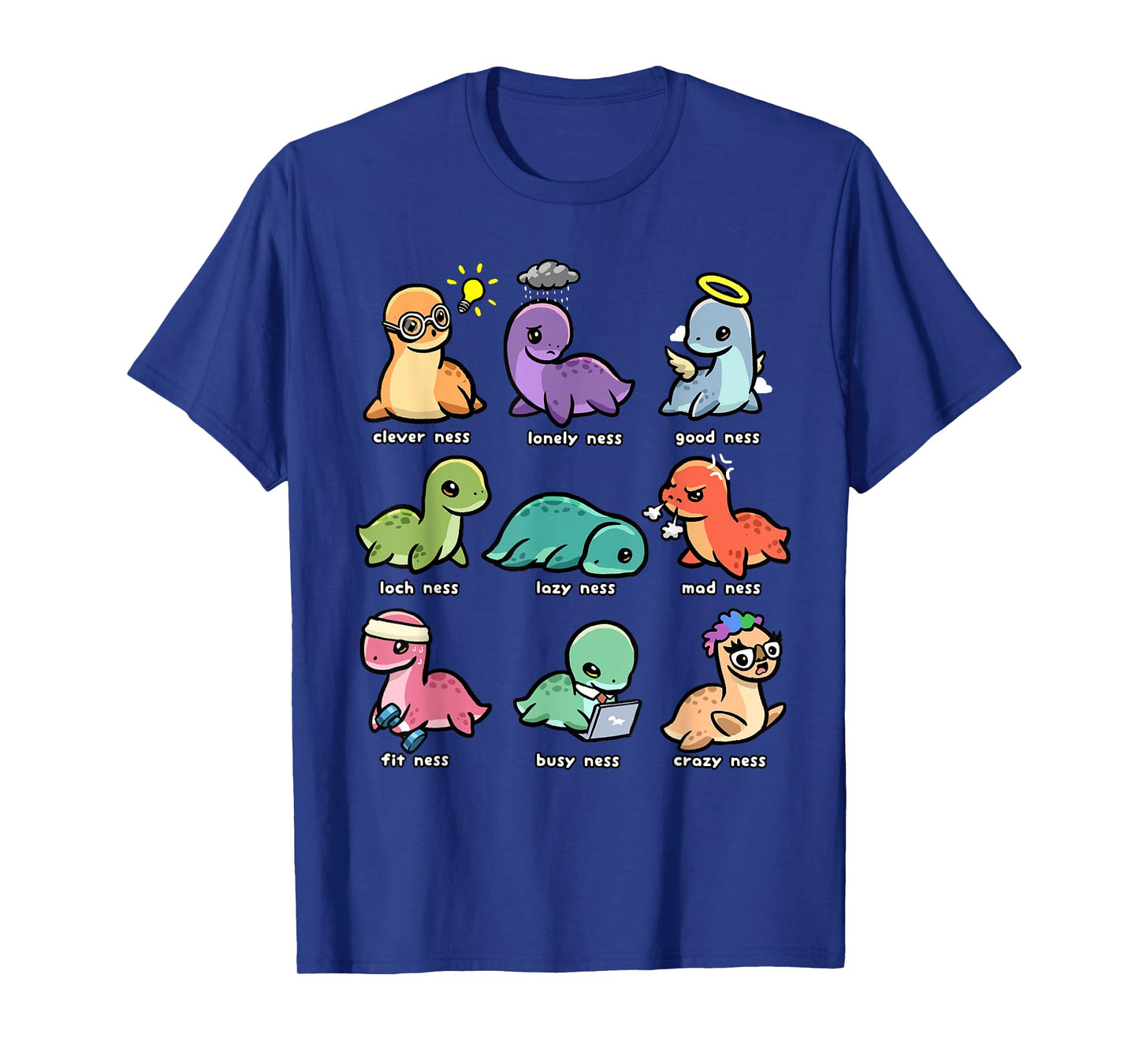 Loch Ness Monster Shirt Funny Types of Ness Cryptid Nessie T-Shirt