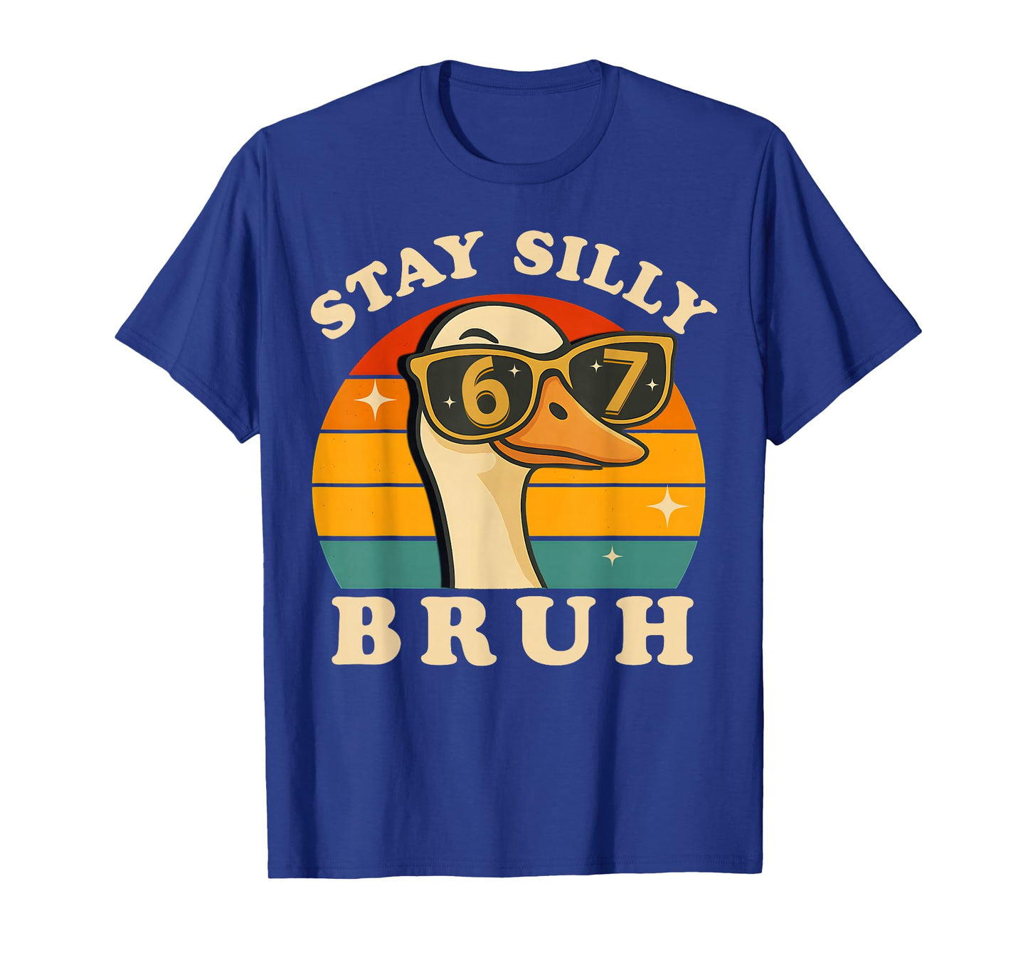 Funny Silly Goose 67 Bruh Boys Kids 6 7 Meme Six Seven Retro T-Shirt