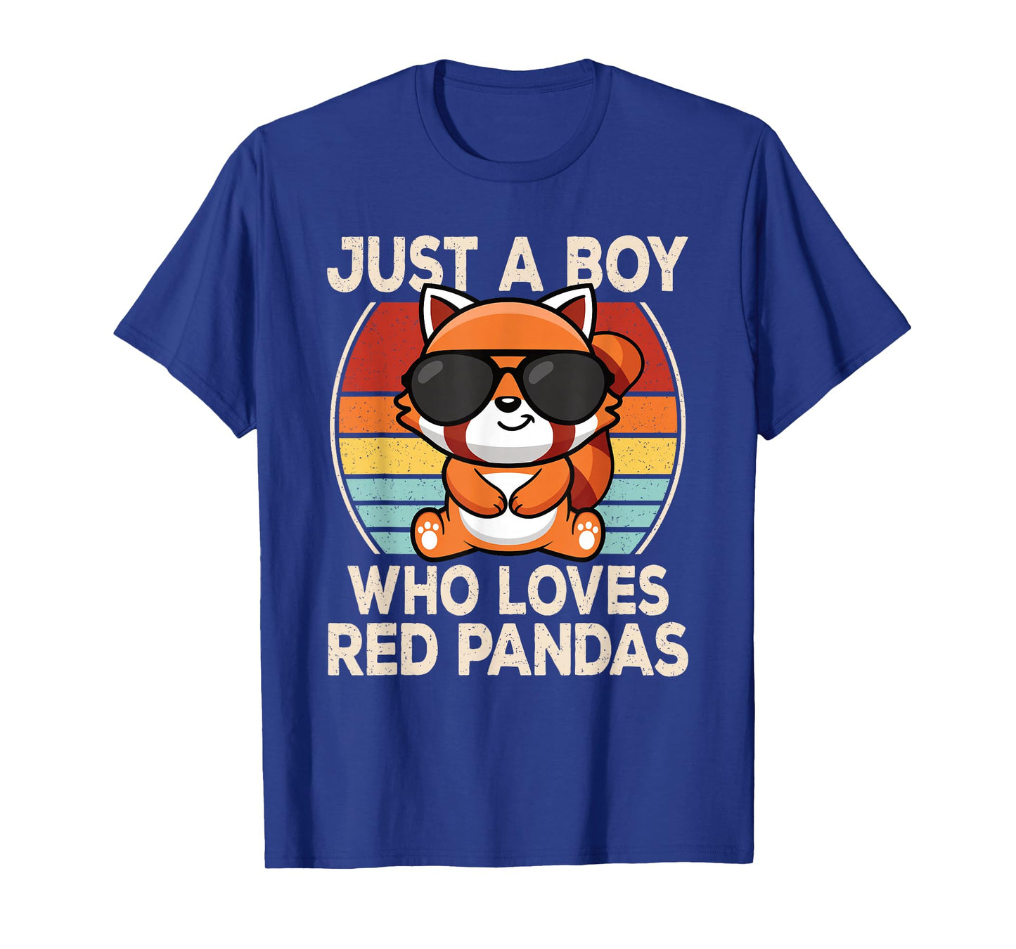 Just A Boy Who Loves Red Pandas Retro Red Panda Boys Kids T-Shirt
