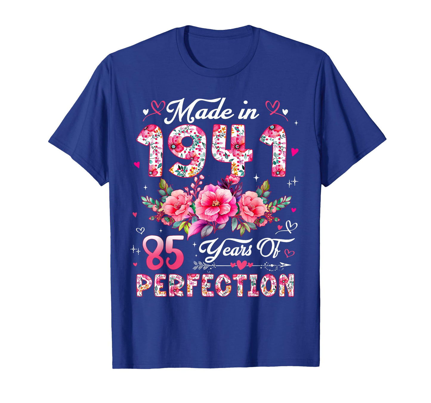 85 Year Old Made in 1941 Floral 85th Birthday Women T-Shirt