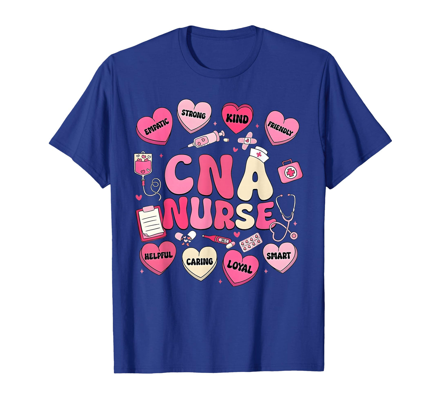Valentine CNA Nurse Hearts Coquette Pink Women T-Shirt