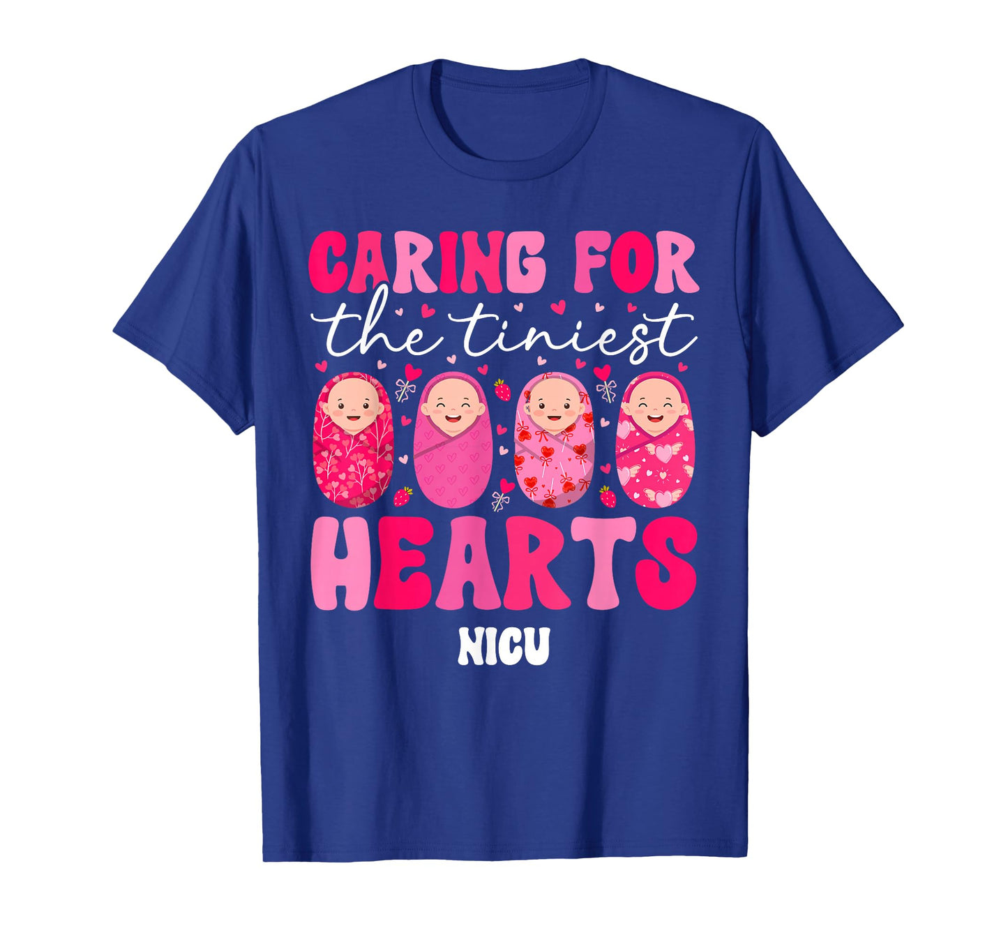 Groovy NICU Valentine NICU Nurse Valentines Day NICU Nursing T-Shirt