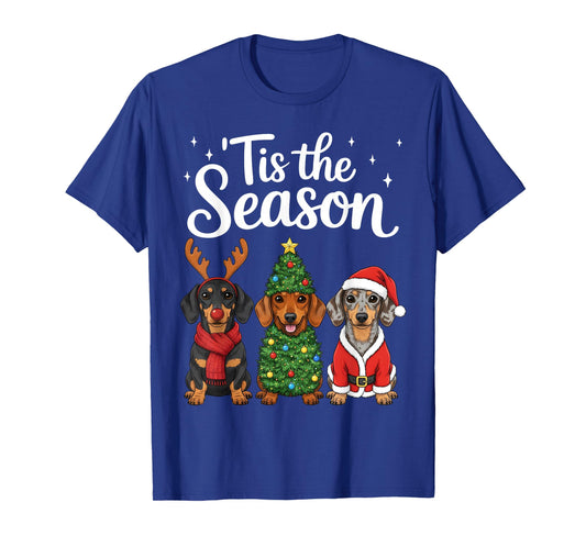 Tis The Season Dachshund Christmas Santa Weiner Dog Lover T-Shirt