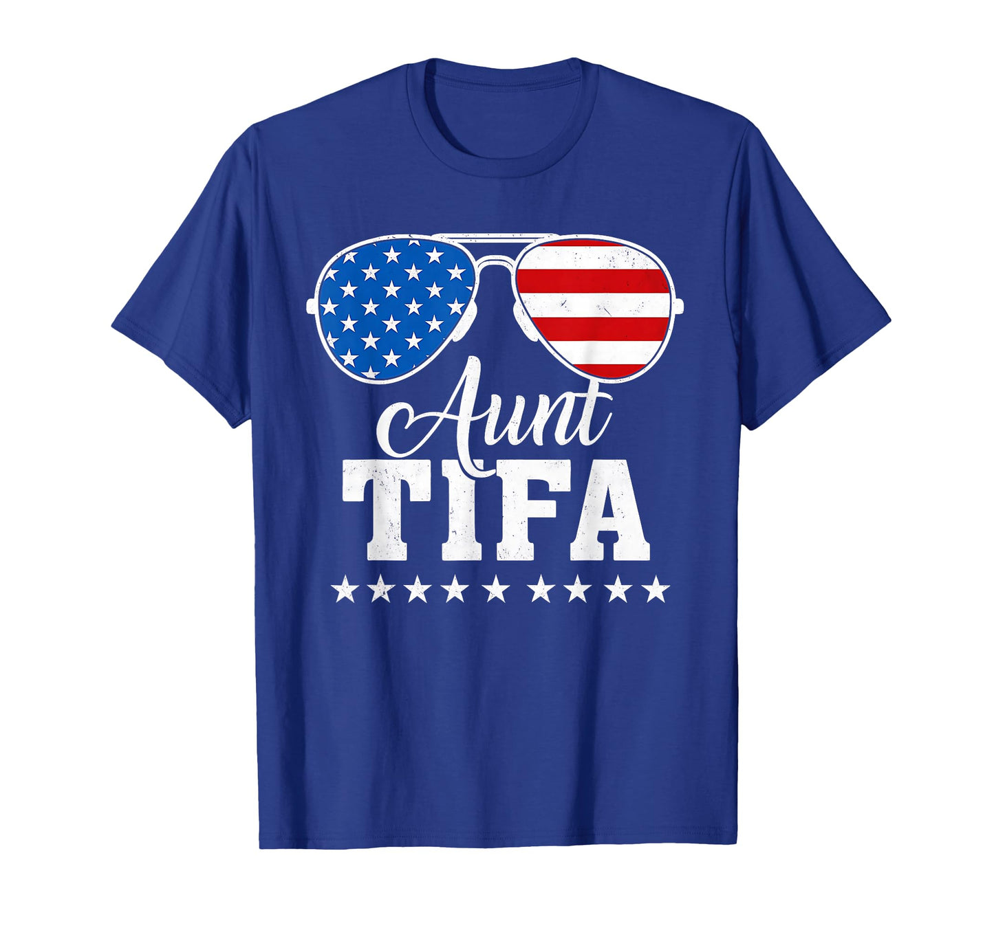 Aunt Tifa Patriotic Sunglasses T-Shirt