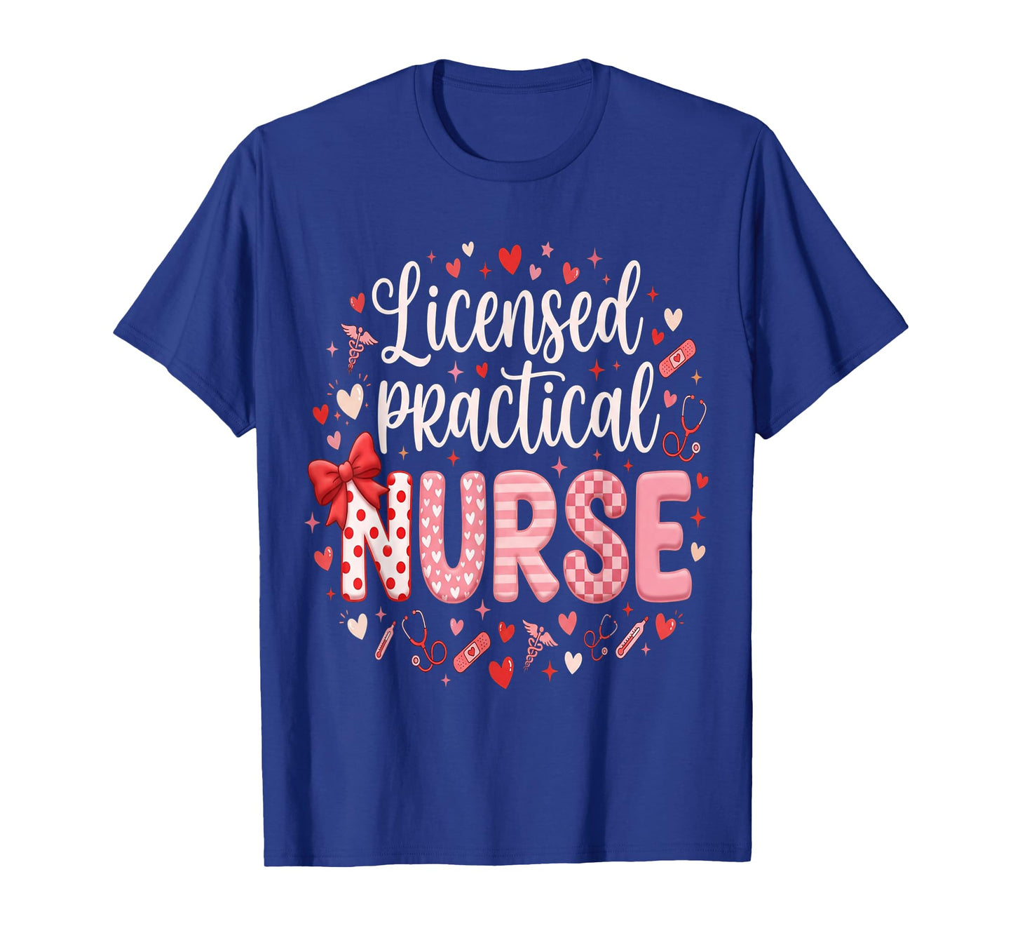 Nurses Heart LPN Valentines Licensed Practical Nurse T-Shirt