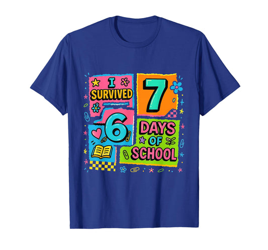 I Survived 67 Days of School Colorful Funny Meme Design T-Shirt