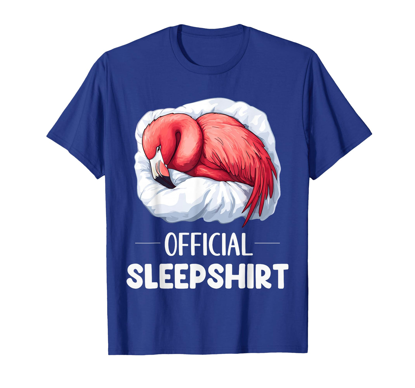 Official Sleepshirt Sleeping Flamingo Animal Lovers Pajama T-Shirt