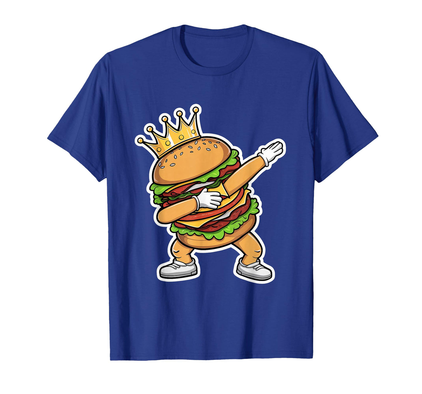 King Of Burger Dab Dancing Funny Hamburger T-Shirt