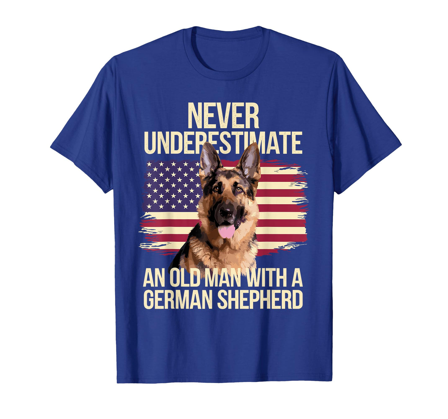 Cool German Shepherd Design for Men Grandpa Dog Lover Owner T-Shirt