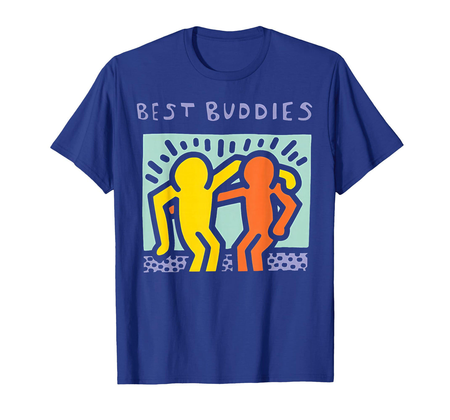 Best Buddies Friendship Retro Graphic Dancing Men Women Kids T-Shirt