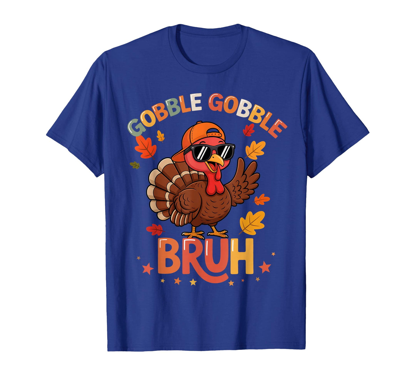 Bruh Funny Thanksgiving Turkey Gobble Shirt Boys Girls Kids T-Shirt