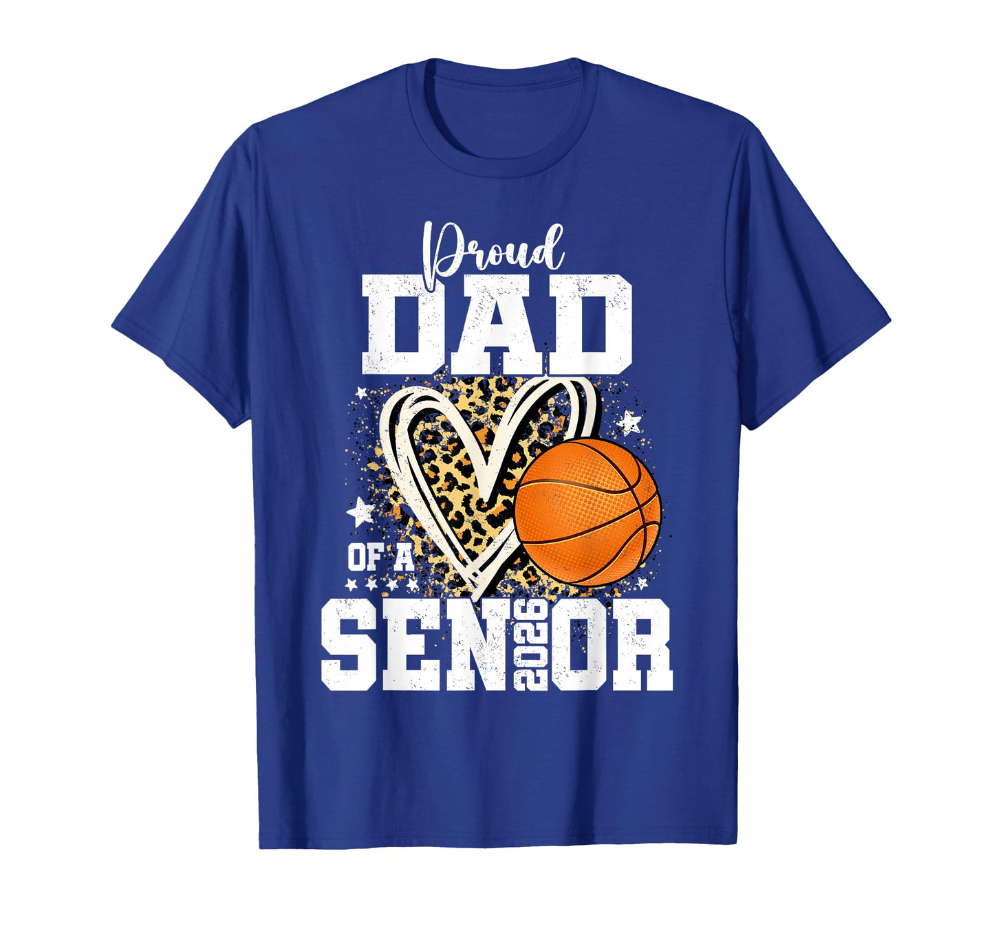Proud Dad of A 2026 Senior Basketball Graduation Leopard T-Shirt