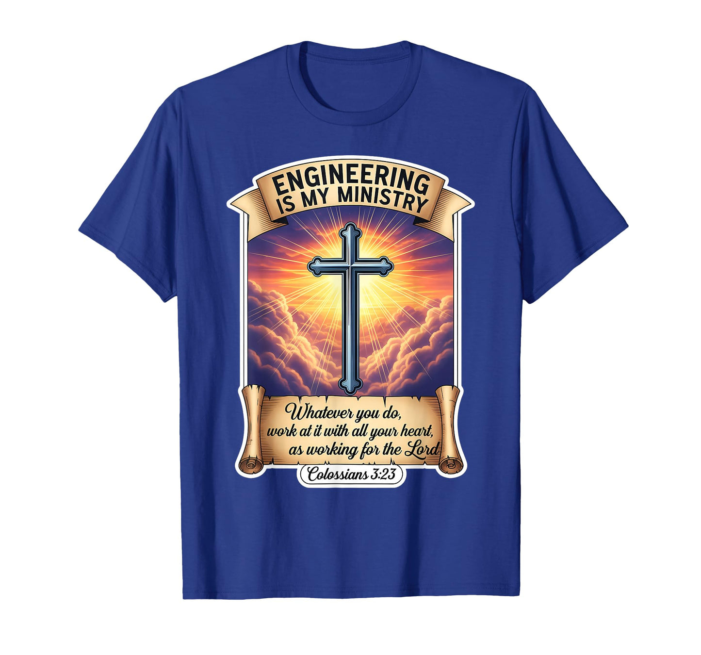 Christian Engineer Engineering is My Ministry Jesus Christ T-Shirt