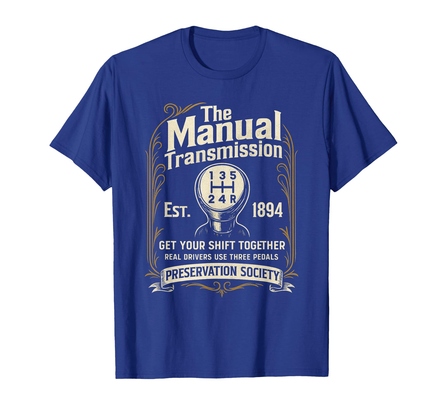 The Manual Transmission Preservation Society - Car Guy T-Shirt
