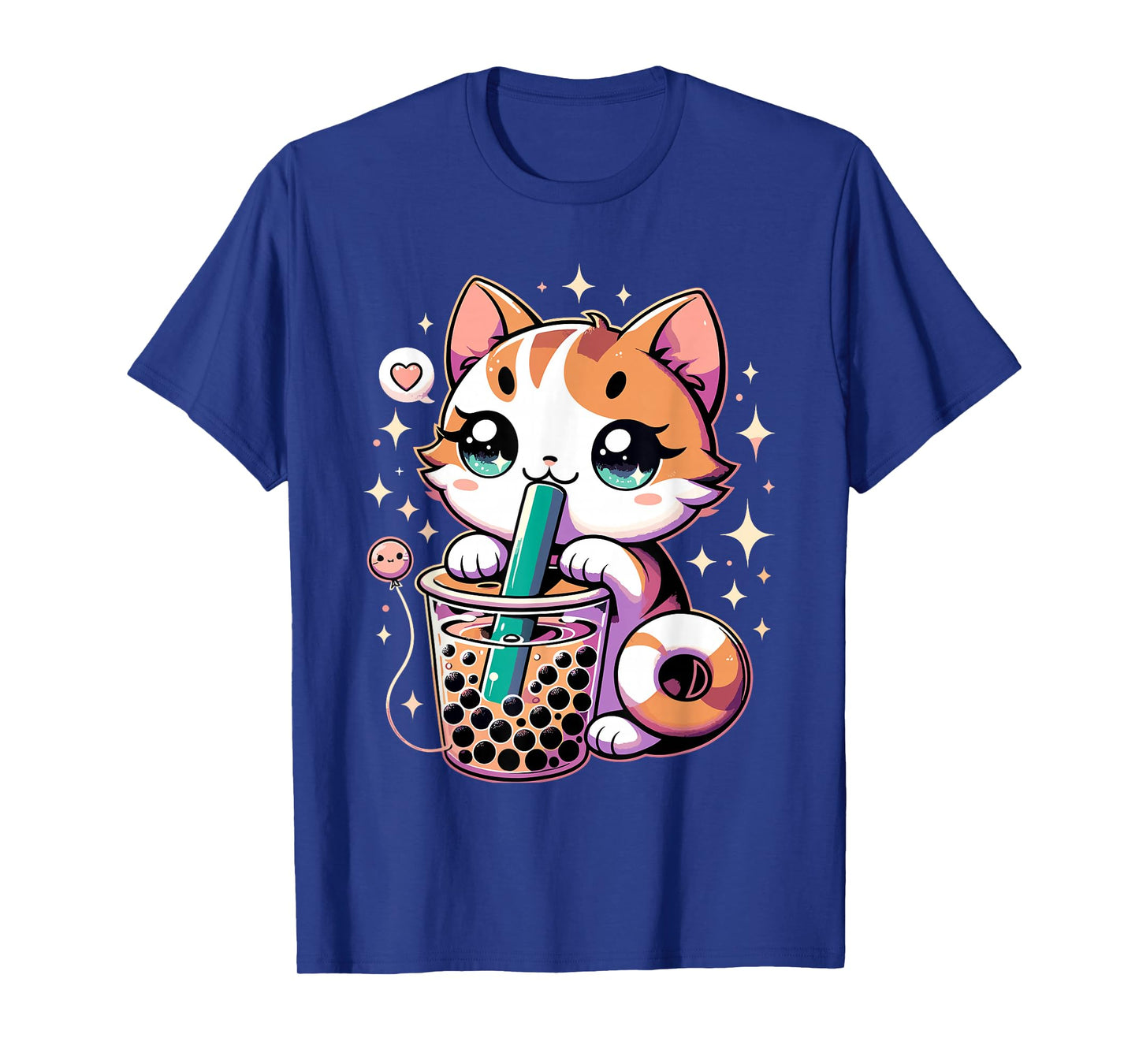 Cat Boba Japanese Kawaii Anime Kitty Bubble Tea Neko Teen T-Shirt