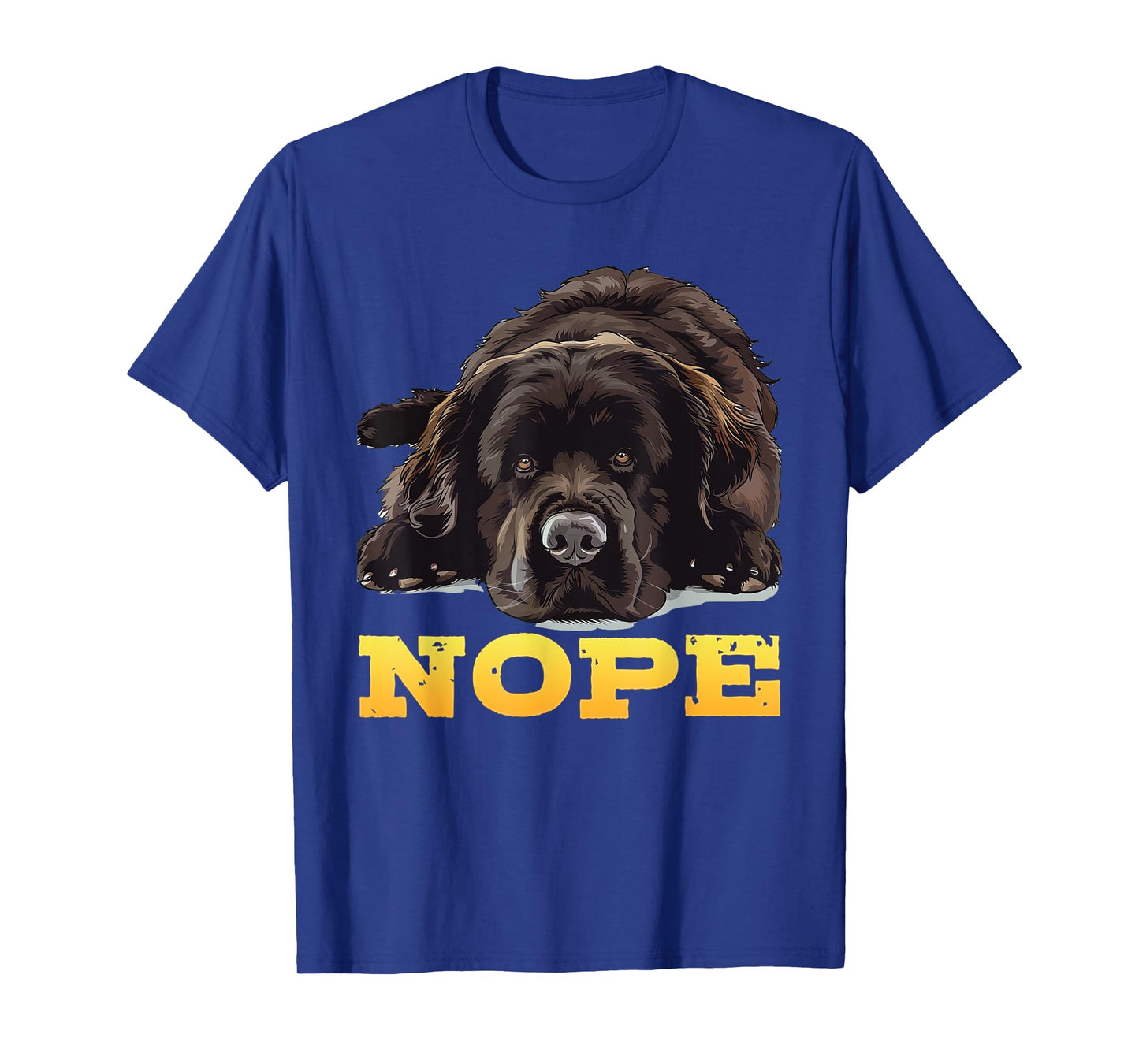Newfoundland NOPE Stubborn Newfie Funny Dog Owners T-Shirt for Men Women