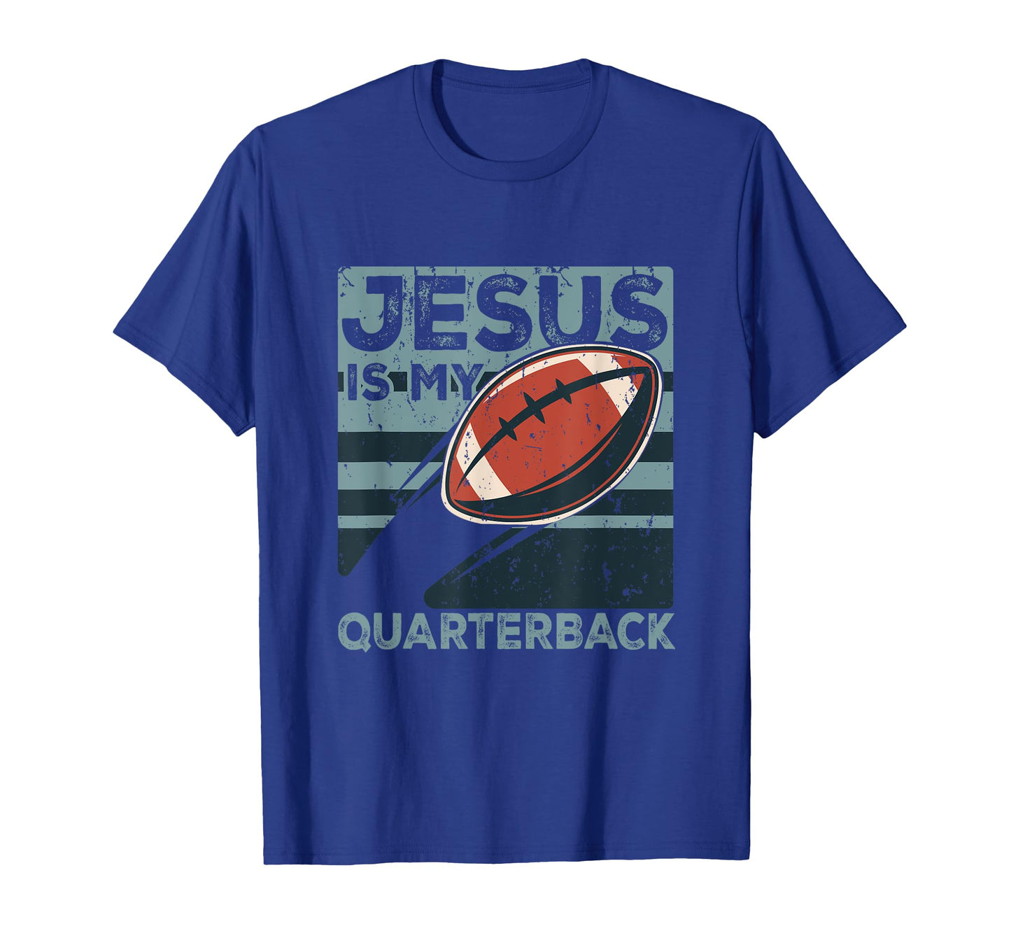 Jesus Is My Quarterback Christian Football Ball Sport Player T-Shirt