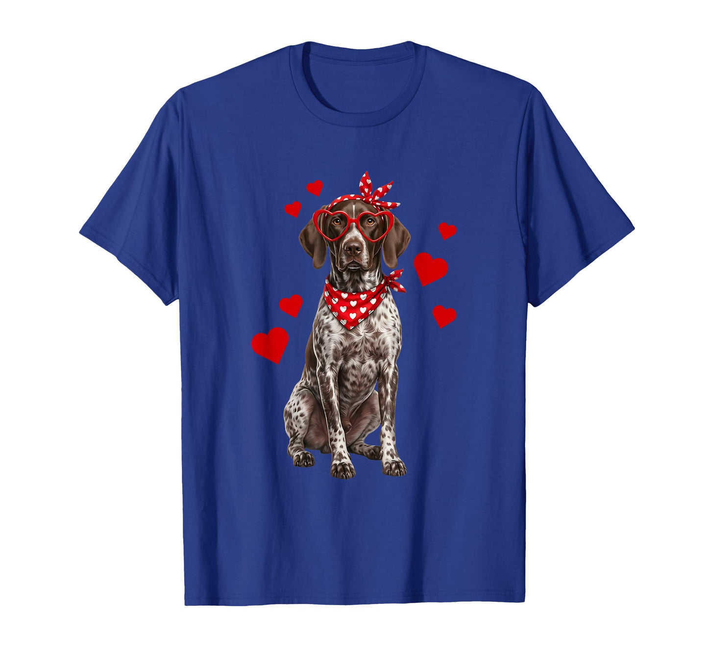 German Shorthaired Pointer Valentines Day Dog Lover Heart T-Shirt