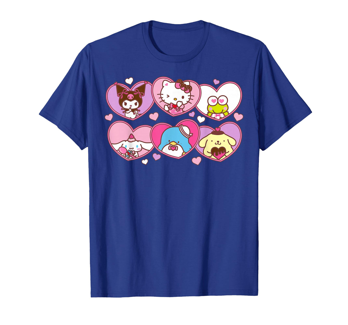 Hello Kitty Valentine's Day Sanrio Characters Heart Frames T-Shirt