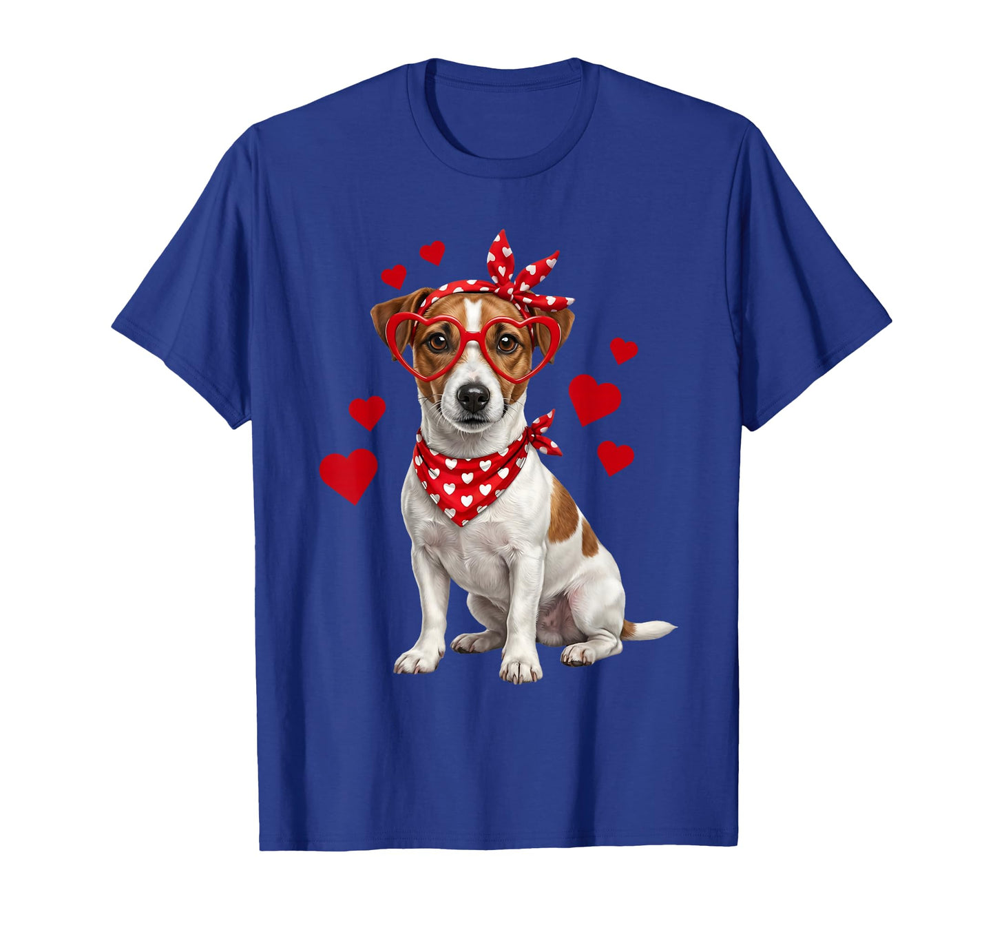 Jack Russell Terrier Valentines Day Dog Lover Heart T-Shirt