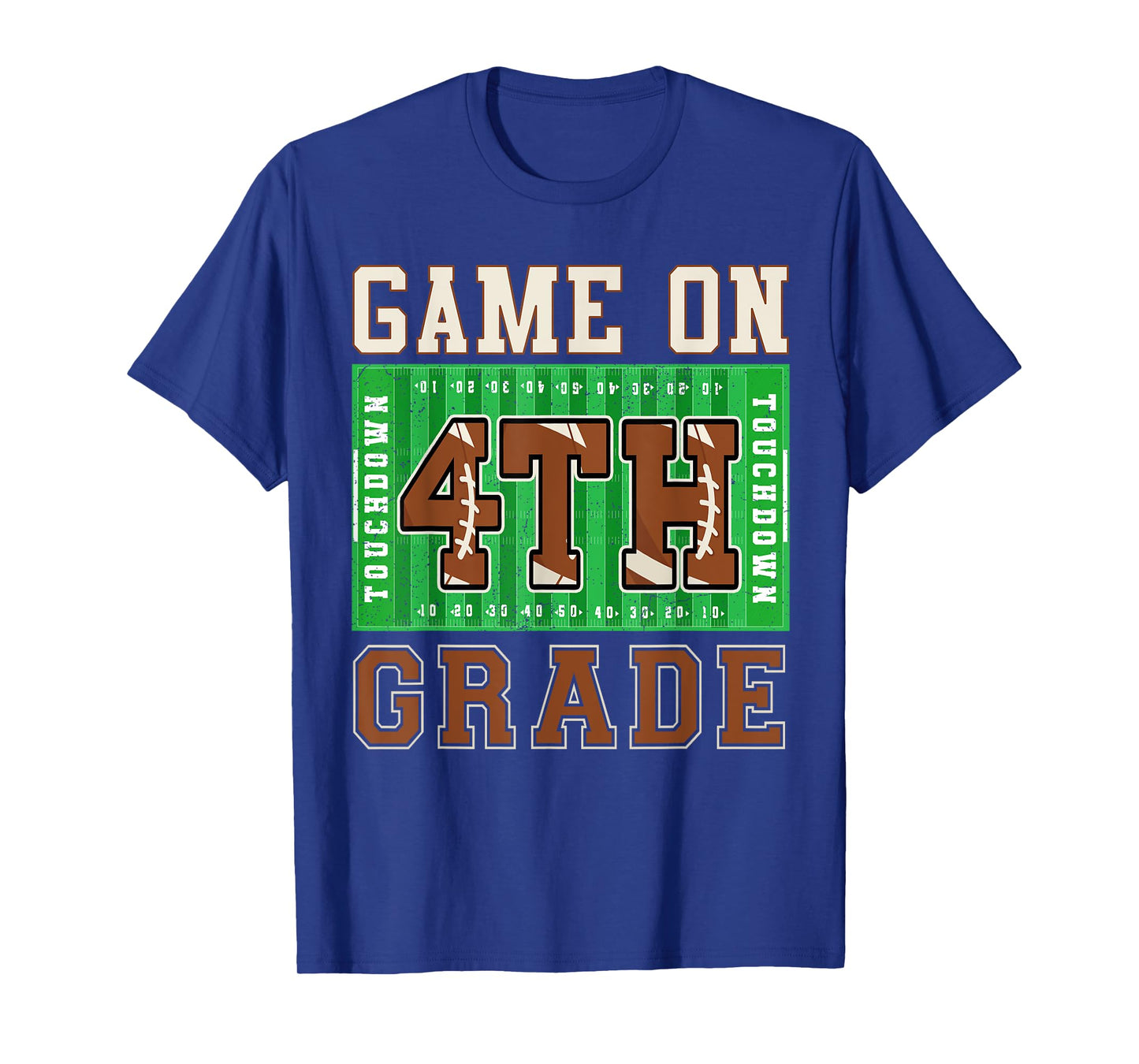 4th Grade Boys Kids Football Back to School Fourth Grade T-Shirt