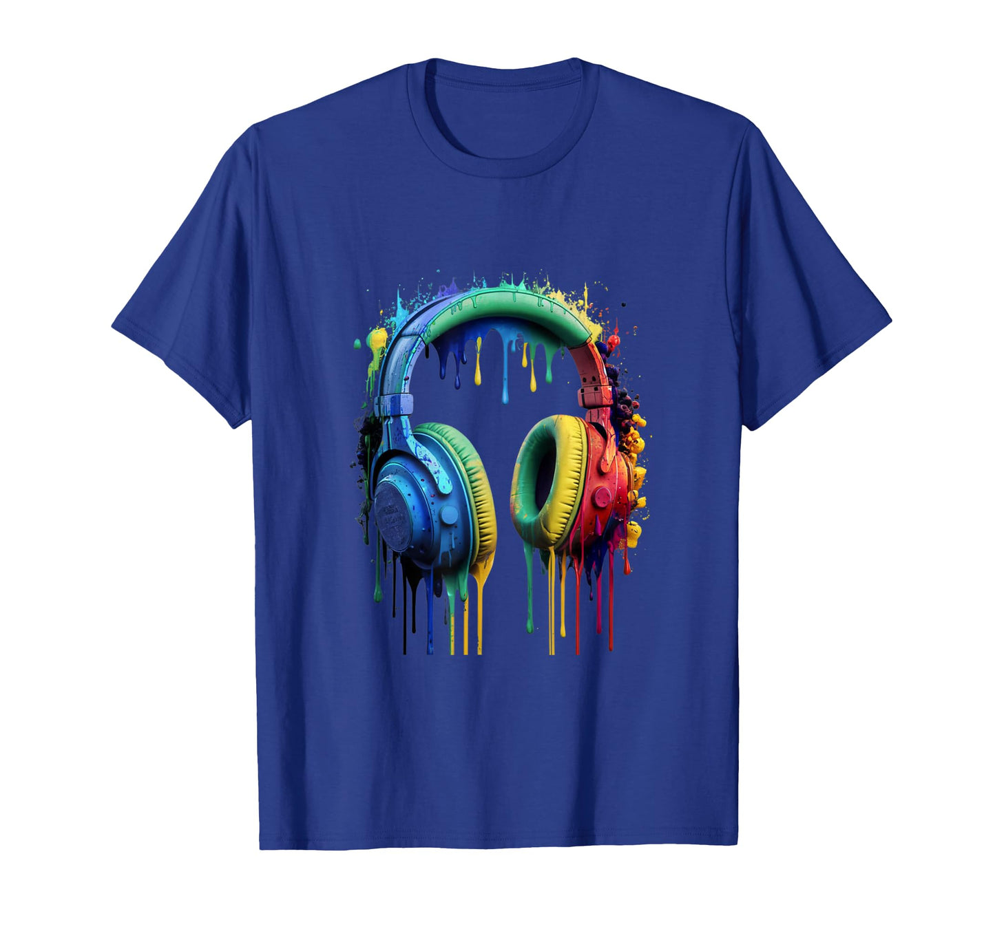 Gamer Headphones Paint Splash Music Lover DJ T-Shirt