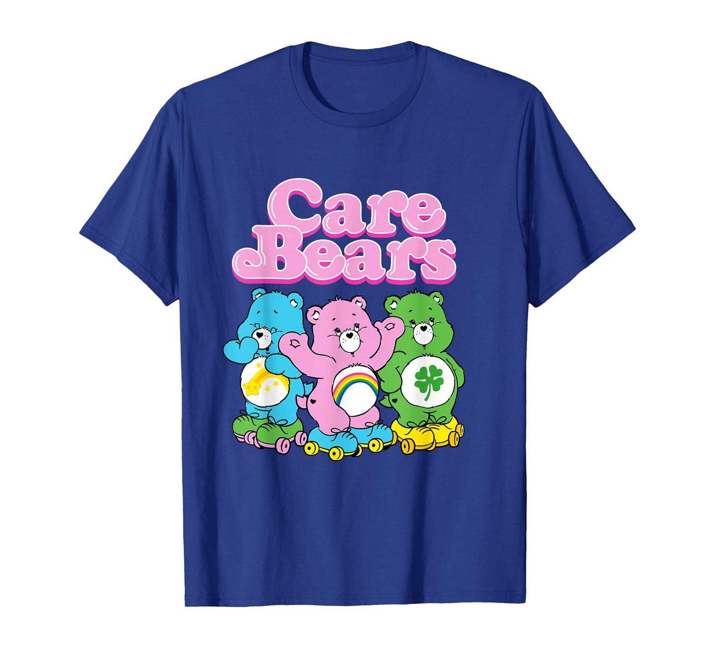 Care Bears Vintage Pink Roller Skate Bear Group T-Shirt