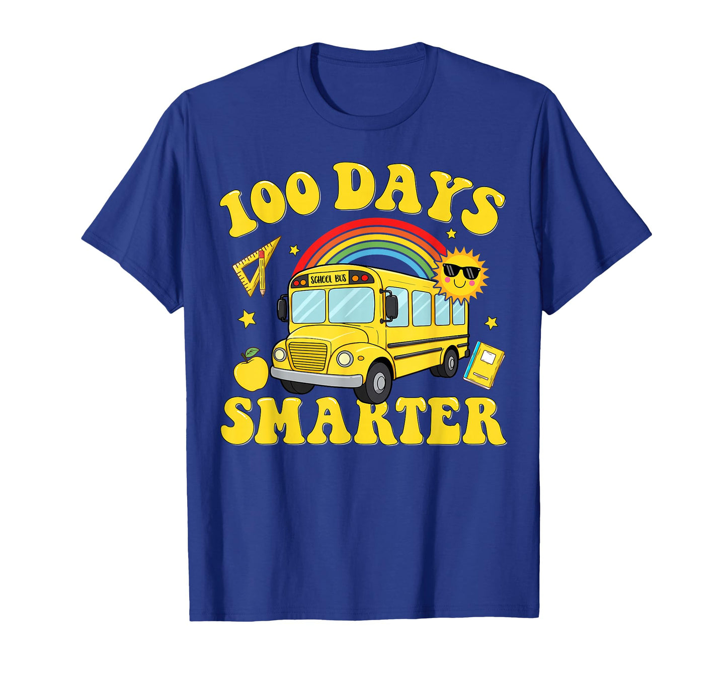 100 Days Smarter for Kid Boys Girls Youth Students 100th Day T-Shirt