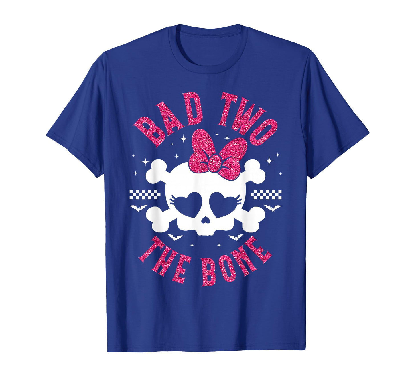Bad Two the Bone 2nd Birthday 2 Years Old Kids Girls T-Shirt