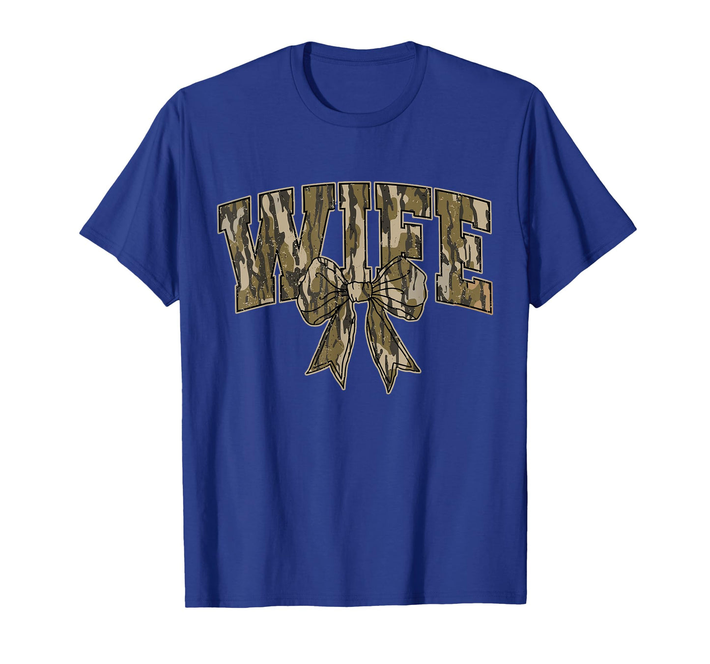 Hunting Wife Camo Bow Hunting Season Wife Hunting Lover T-Shirt